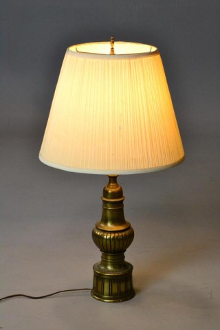 A STIFFEL BRASS TABLE LAMPPanel