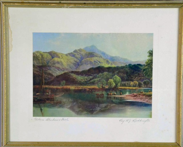 H J BODDINGTON LANDSCAPE PRINTColorful 171e5c