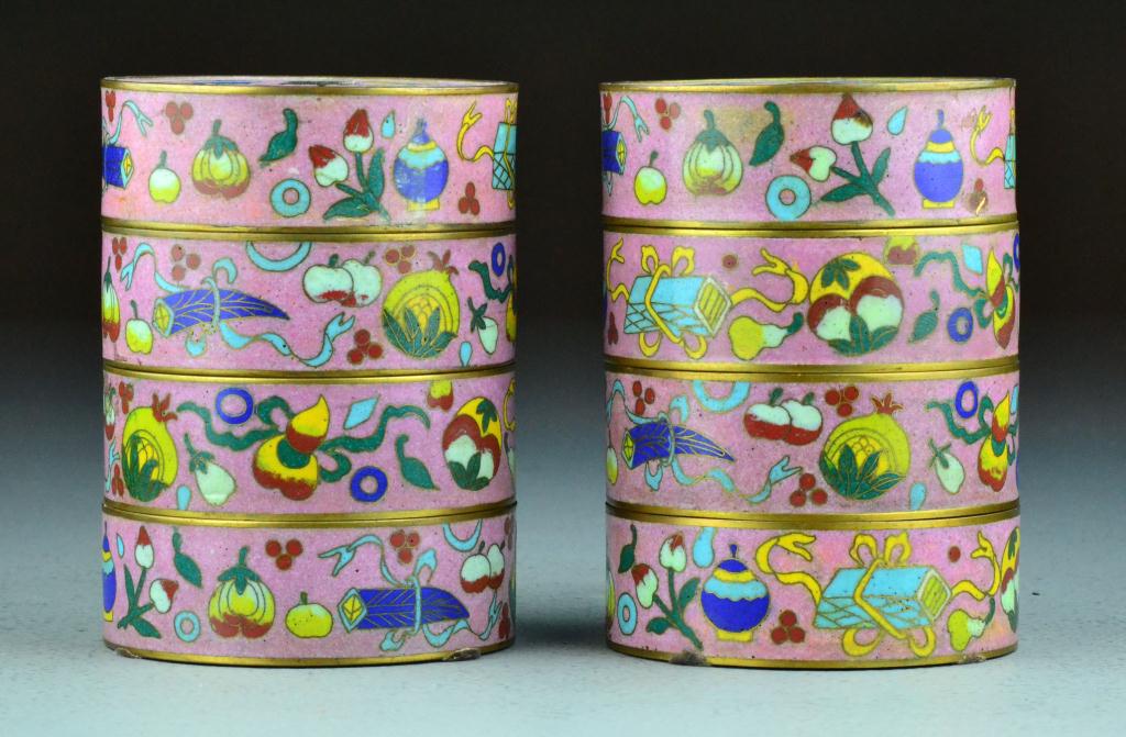 Pr Chinese Qing Cloisonn Stacked 171ebe