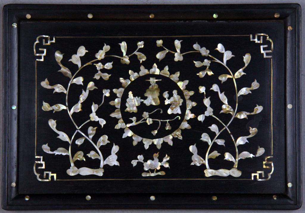 Chinese Qing Hardwood Inlaid With 171ecf