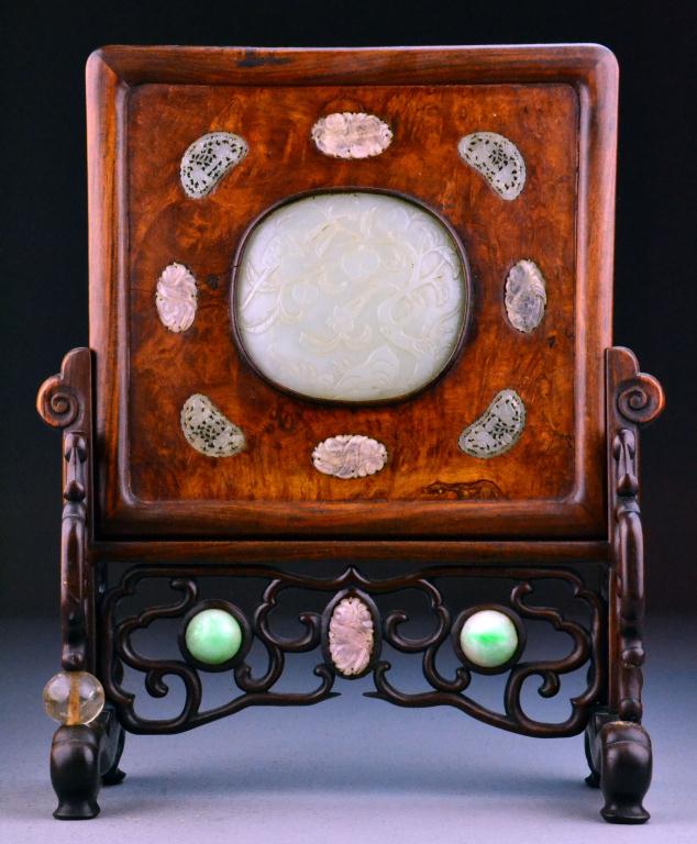 Chinese Qing Jade Inlaid Table 171f19