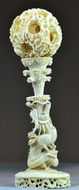 Monumental Chinese Carved Ivory 171f3a
