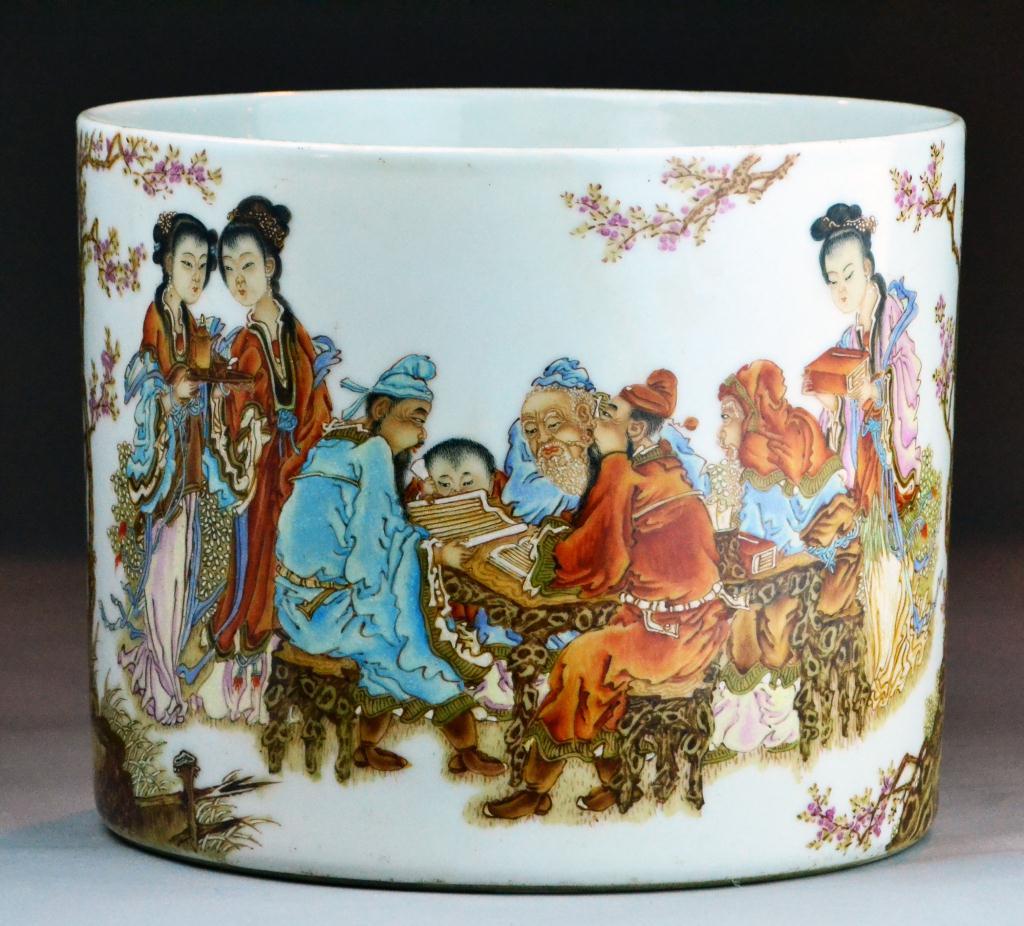 Chinese Famille Rose Porcelain Brush