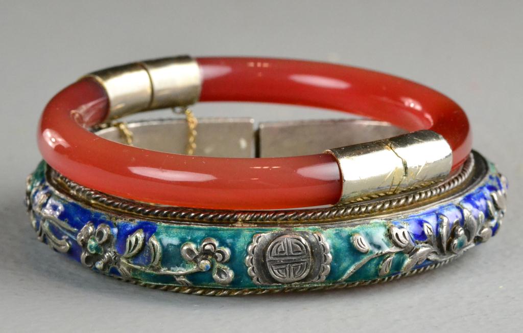  2 Chinese Bangles Inc Silver 172015