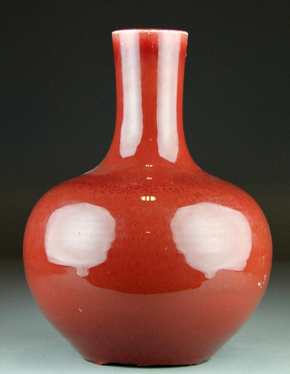 Chinese Strawberry Glaze Porcelain 17201f