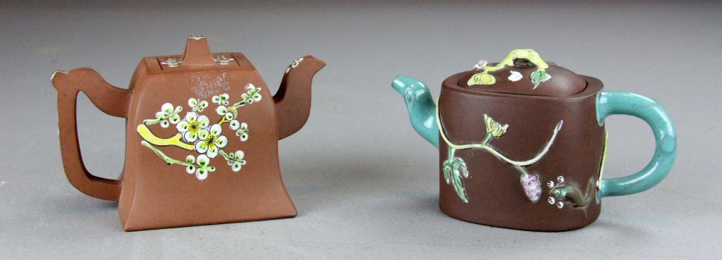 (2) Chinese Yixing Pottery TeapotsConsisting