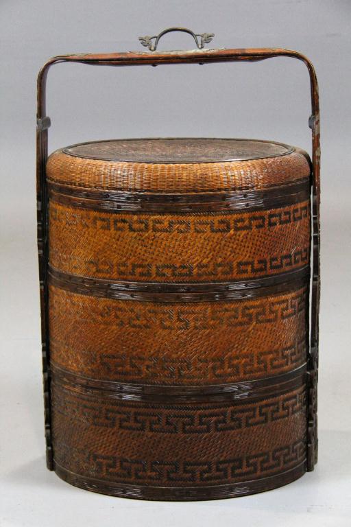 Chinese Food Container Of Wood 17205f