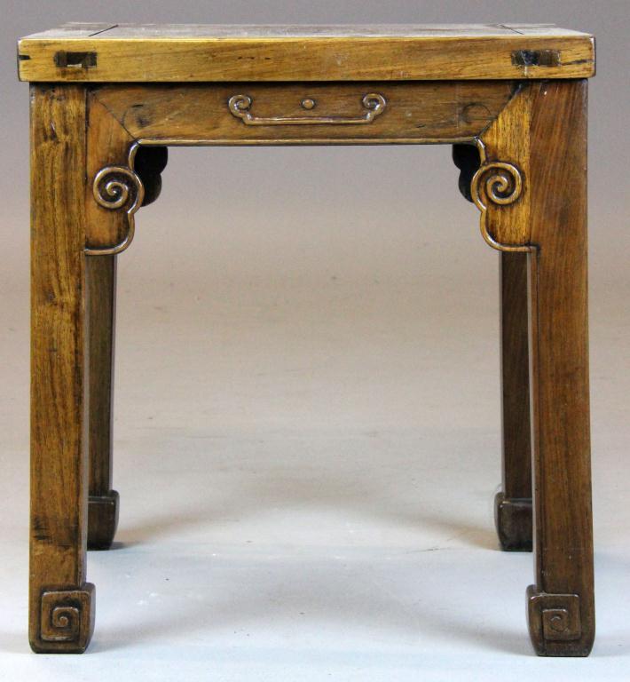 Chinese Hardwood Side TableCarved 17205d