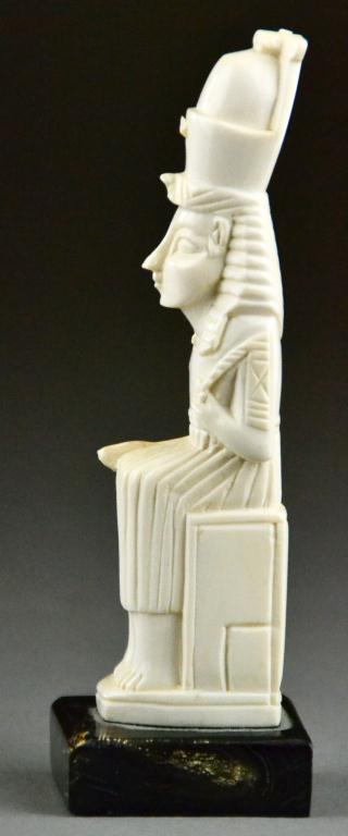 Ivory Carving of Seated Egyptian PharoahEgyptian