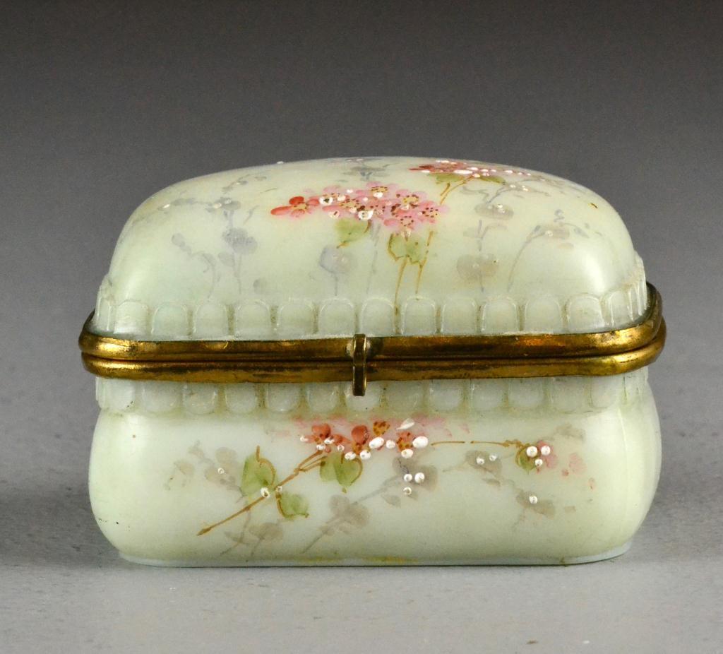 Floral Porcelain Trinket Box - possibly