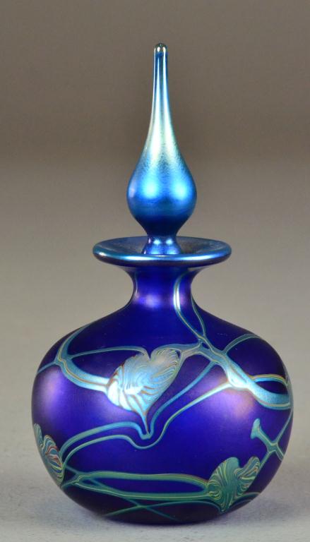 Indigo Art Nouveau Hand-Blown Scent