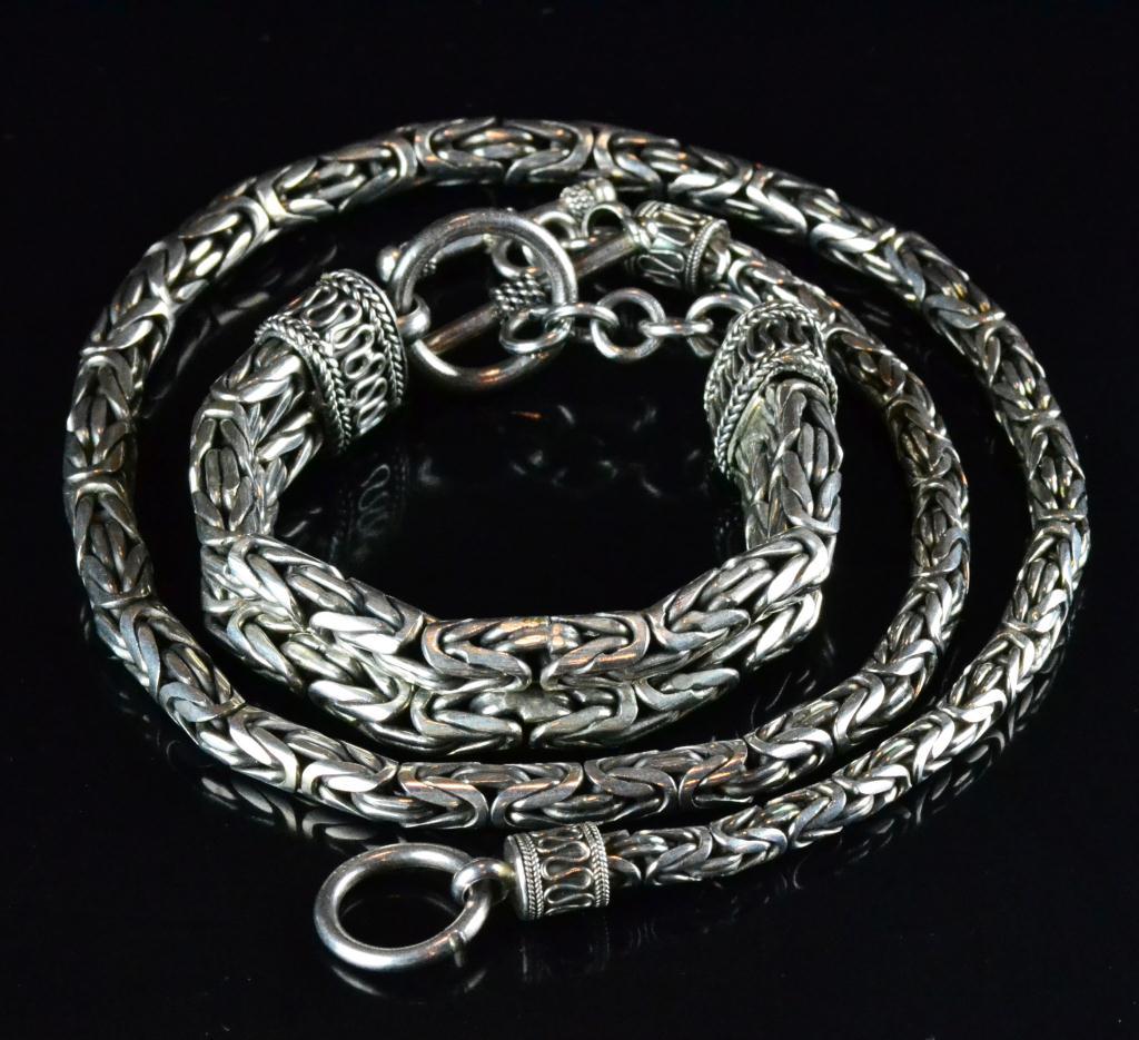  2 Pcs Sterling Chain Necklace 1720d2