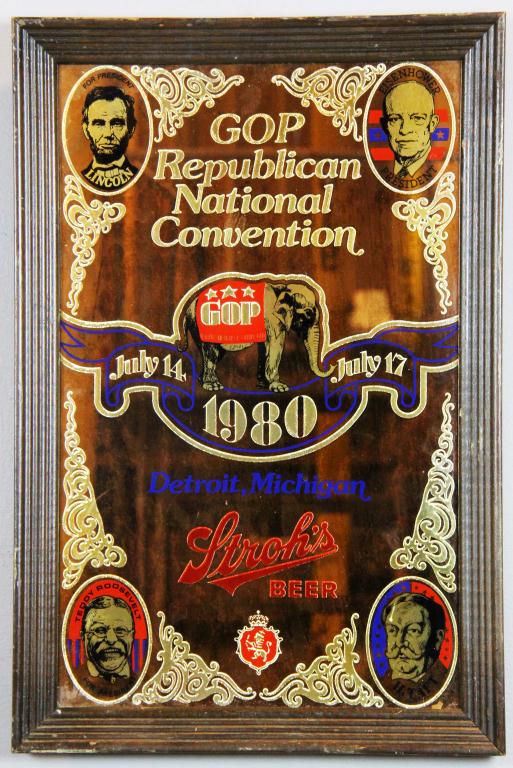 1980 GOP Detroit Convention Stroh's