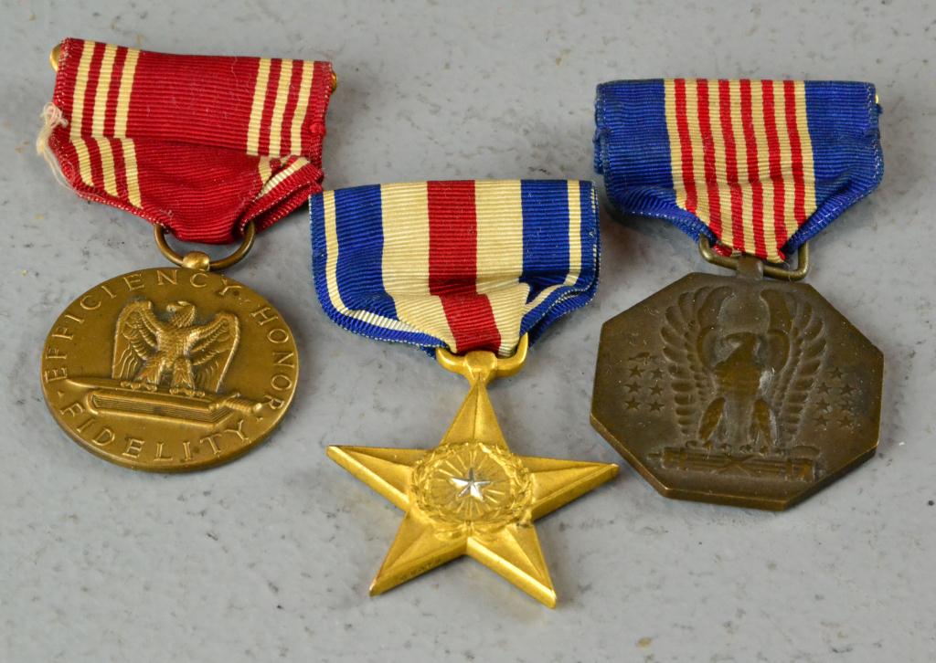 (3) World War Two MedalsIncluding a
