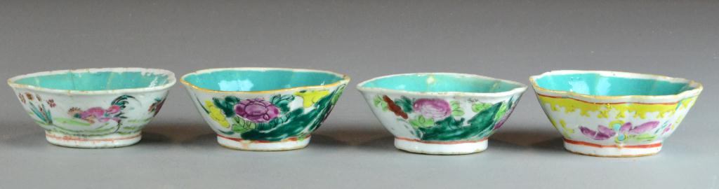  4 Chinese Qing Famille Rose Porcelain 172123