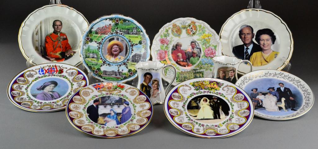 (10) Royal Family Commemorative Mugs