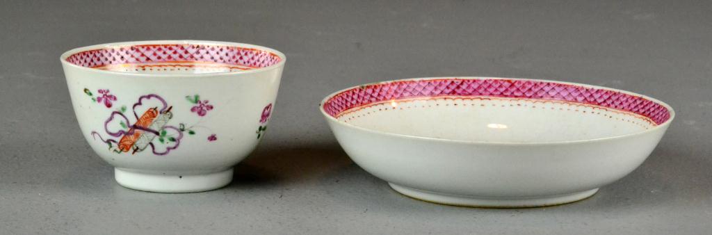  2 Worcester Porcelain Tea Bowl 172164