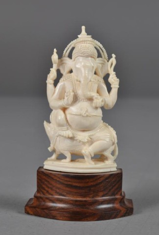 Indian Ivory Carving Depicting 172177