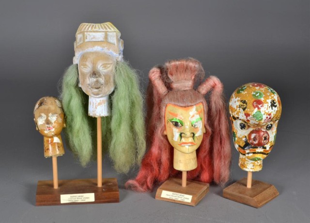 (3) Chinese Puppet HeadsFinely