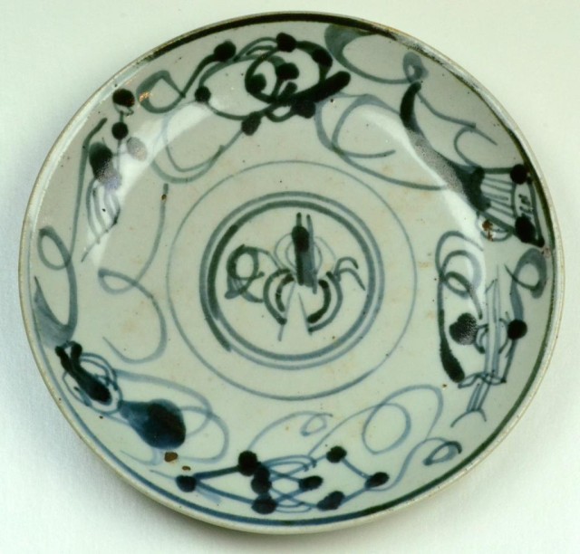 Chinese Ming Wan Li Porcelain PlateFinely