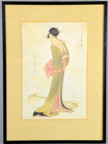 A Good Japanese Woodblock PrintDepicting