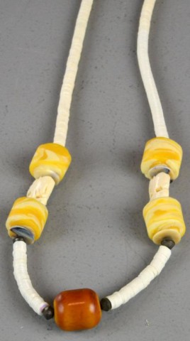 Chinese Necklace of Ivory and Bone