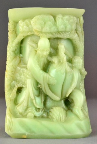 A Chinese Carved Jade Or Hardstone 1721dc