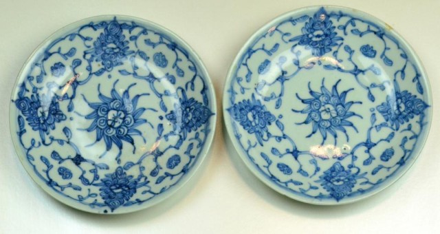 Pr. Chinese Qing Porcelain DishesFinely