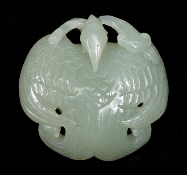Chinese Carved Jade PhoenixFinely carved