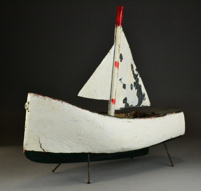 Folk Art Wooden SailboatWooden 172227