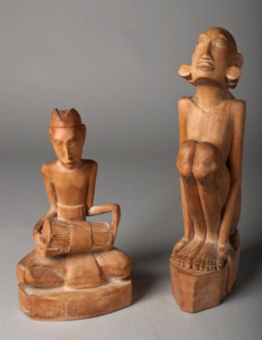 Pr Of Finely Carved African Wood 172253