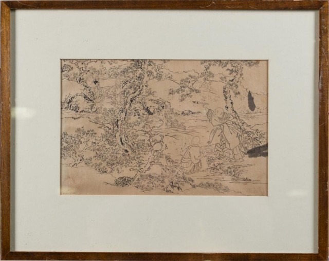 Japanese Ink on Paper Drawing Possibly 172254