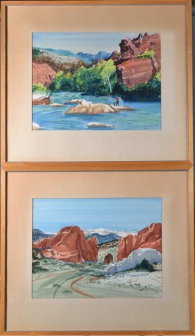 Pr. Of Hnewhauser Watercolor Paintings