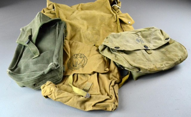 (4) Pcs. Military Backpacks WWIIFour