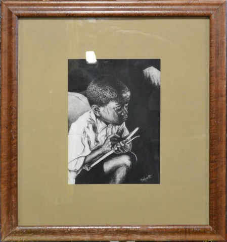 Wyatt Charcoal on PaperDepicting a young