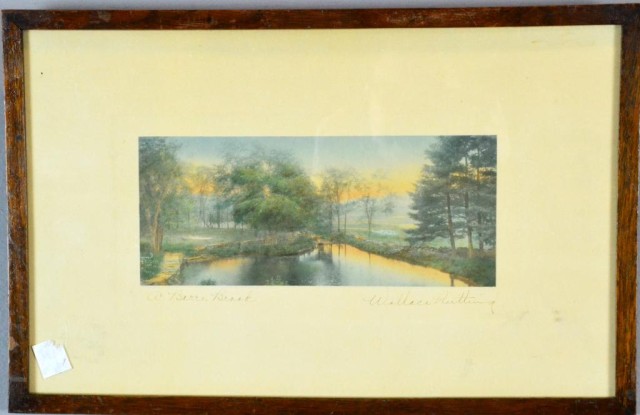 Wallace Nutting Lithograph On PaperTitle 1722f4