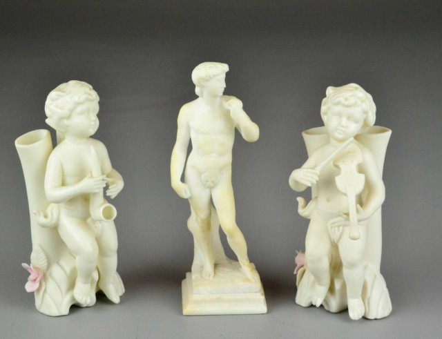  3 PCS PORCELAIN FIGURINESIncluding 1722fd