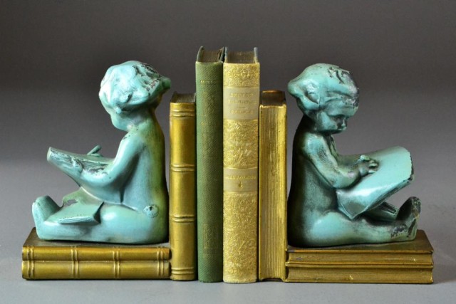 (4) Pr. Of Metal Bookends With