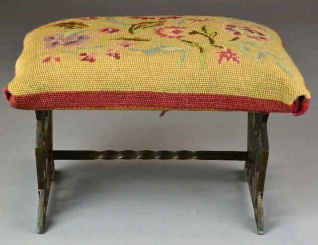 Figural Cast Iron Foot Stool with 17233a