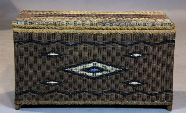 Wicker Weave TrunkPolychrome wicker 17234d