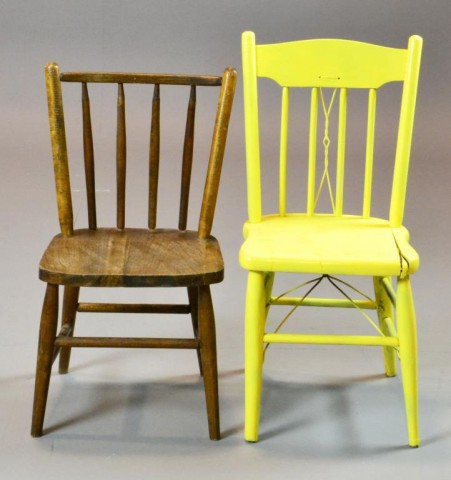 (2) Child Size Wooden ChairsTo