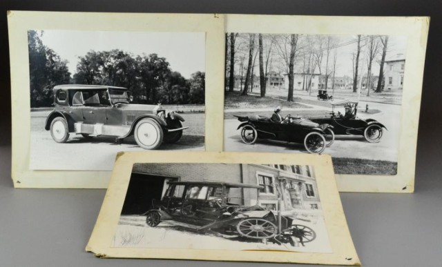 (3) Manning Bros. Photos Of Antique