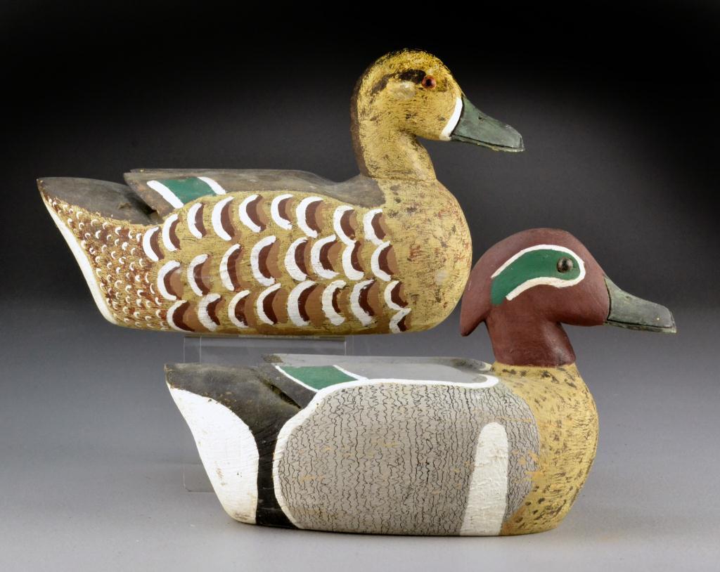 Greenwing Teal Duck Decoys - PairBoth