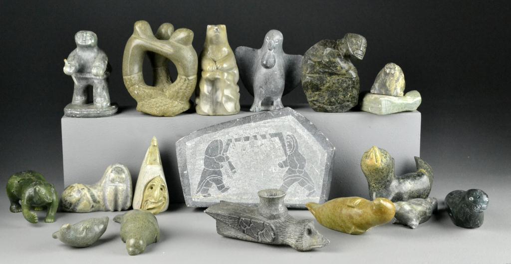  17 Inuit Stone CarvingsDepicting 172412
