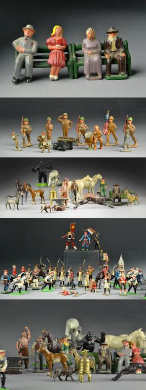  70 Metal Toy Soldiers and Other 172456