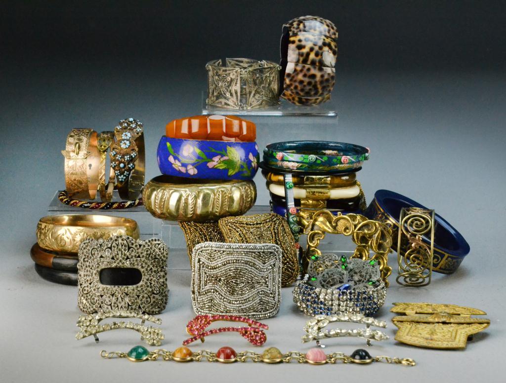 (40) Pieces Antique Bracelets And