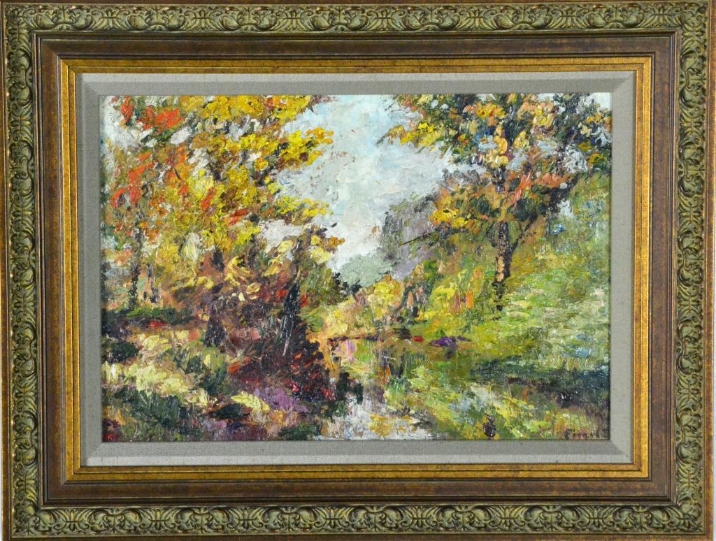 Fitser Oil on BoardDepicting autumn