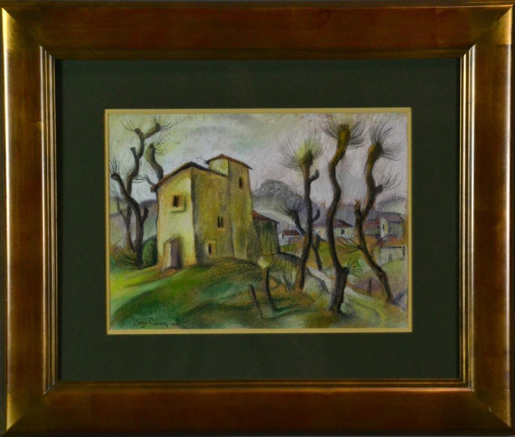 1931 Signed Diego Rivera PastelTitled 172534
