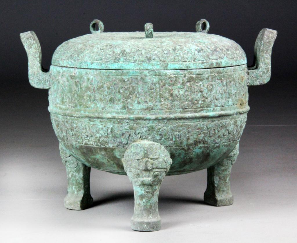 Chinese Archaic Style Bronze Ritual 17253d