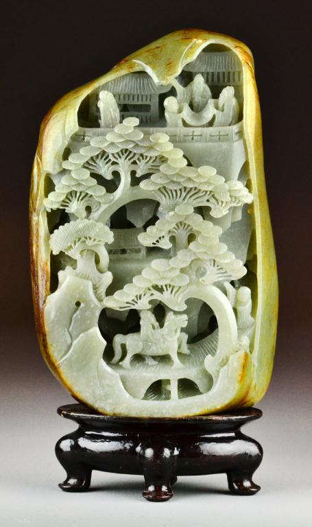 Large Fine Chinese Carved Jade